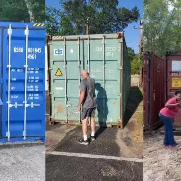 Southwest Transport & Container LLC - A shipping container shed/garage made  out of two 40ft shipping containers! Lots of storage as well as cover in  one! Call for a quote on 2