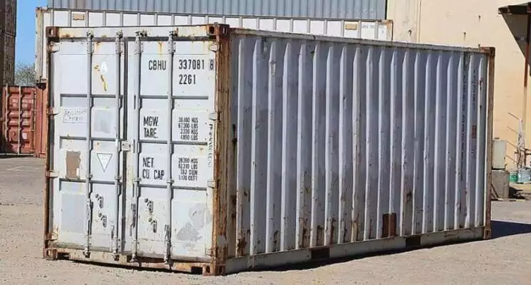 How to remove rust from shipping container