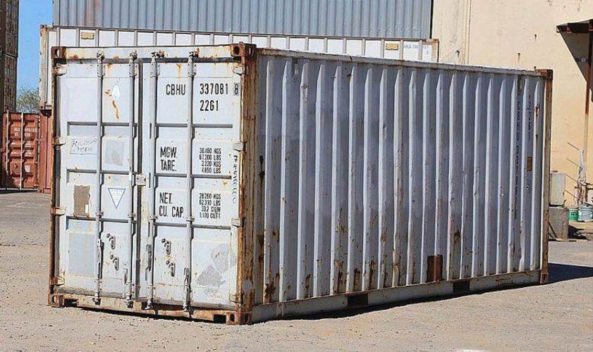 How to remove rust from shipping container
