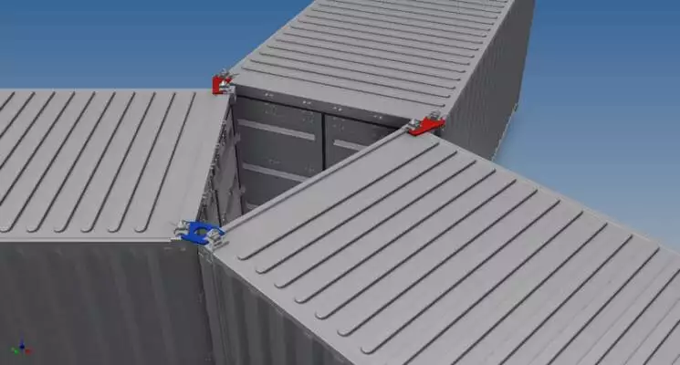 Connecting Shipping Containers
