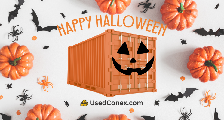 Spooky shipping container