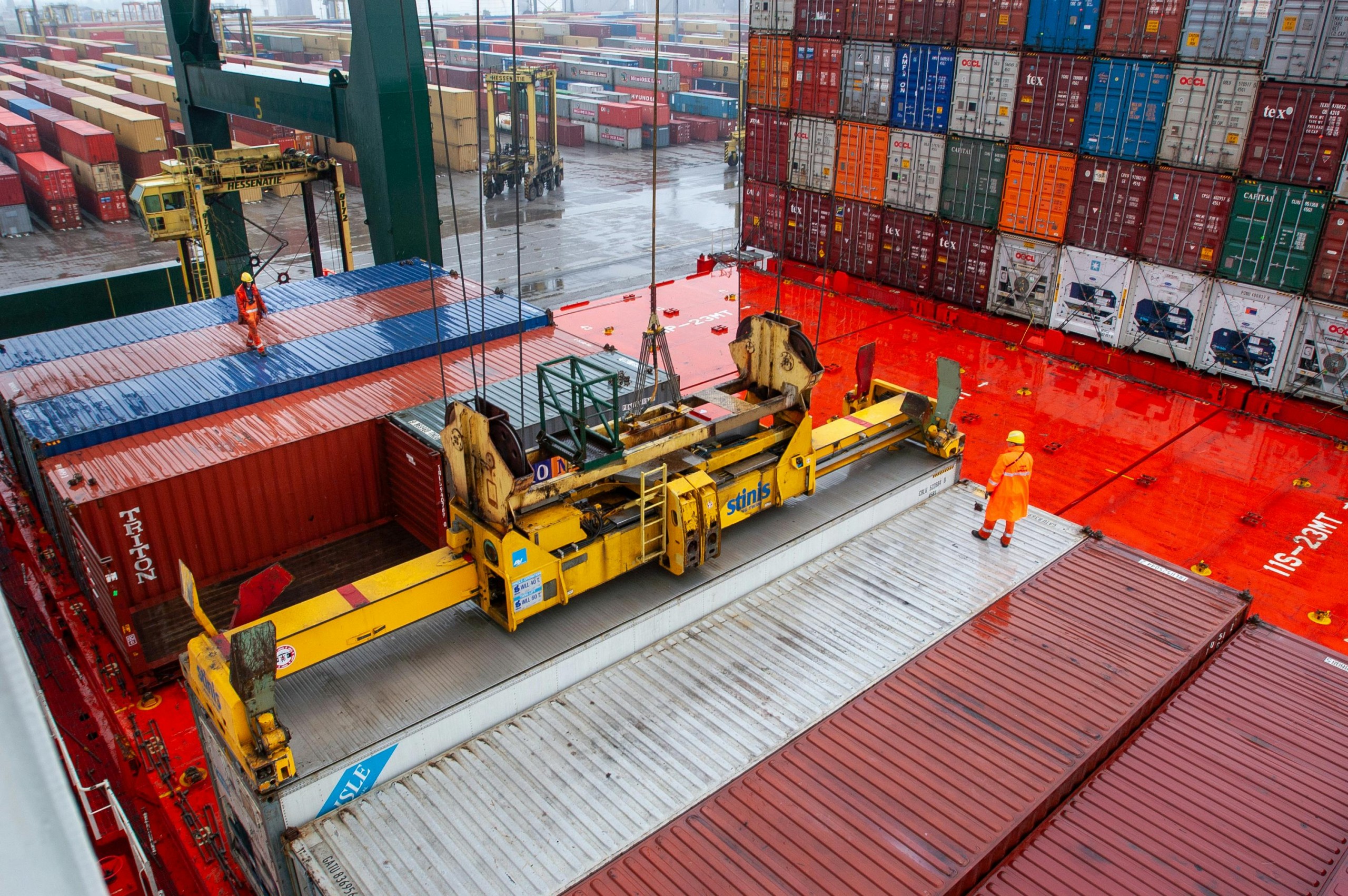 shipping container yard