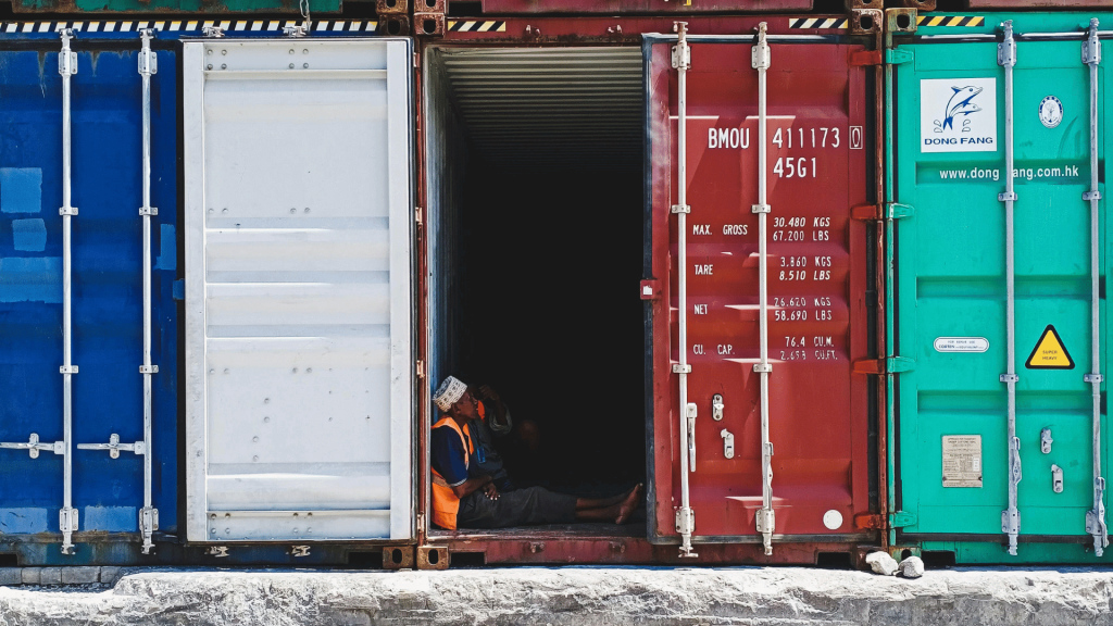 man-inside-container