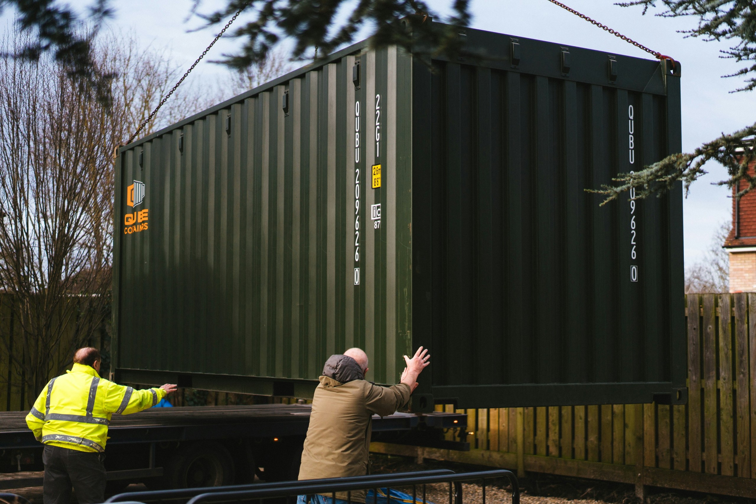 shipping container delivery as section image